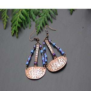 Handmade Copper Earrings in Lahore