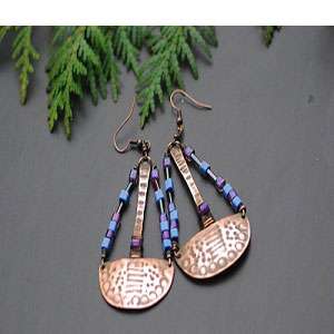 Handmade Copper Earrings in Karachi